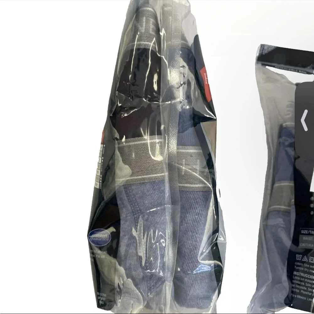 (2) 4 Pack Hanes Tagless Boxer Briefs Sz M‎ (32-34)  Blue 8 Total Pair NWT